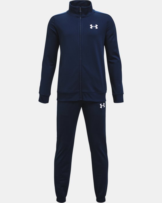 Boys' UA Knit Track Suit, Blue, pdpMainDesktop image number 0